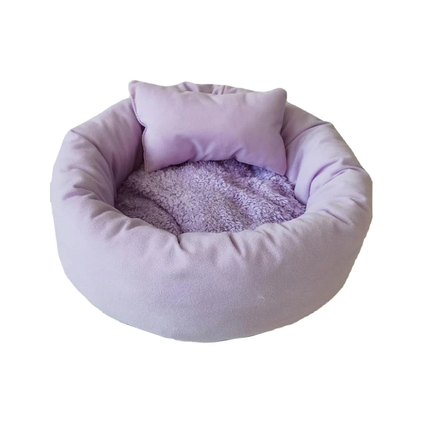 Donut Dog Bed, 18 Inches Calming round Dog Beds for Large Dogs, Washable Anti-Slip Cuddler Dog Bed with Removable Cover