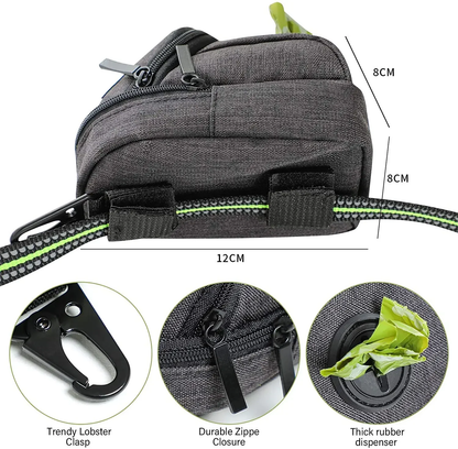 Portable Dog Treat Pouch & Poop Bag Dispenser – Multifunction Training Bag