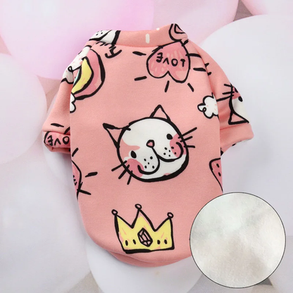 Winter Warm Cat Hoodie