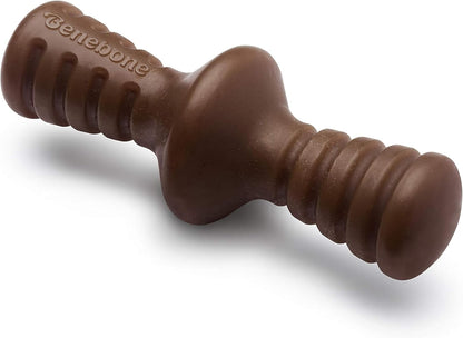 Zaggler Rolling Dog Chew Toy for Aggressive Chewers, Real Peanut, Made in USA, Small