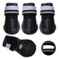 4Pcs/Set Pet Dog Shoes Reflective Waterproof Dog Boots Warm Snow Rain Pets Booties Anti-Slip Socks Footwear for Medium Large Dog