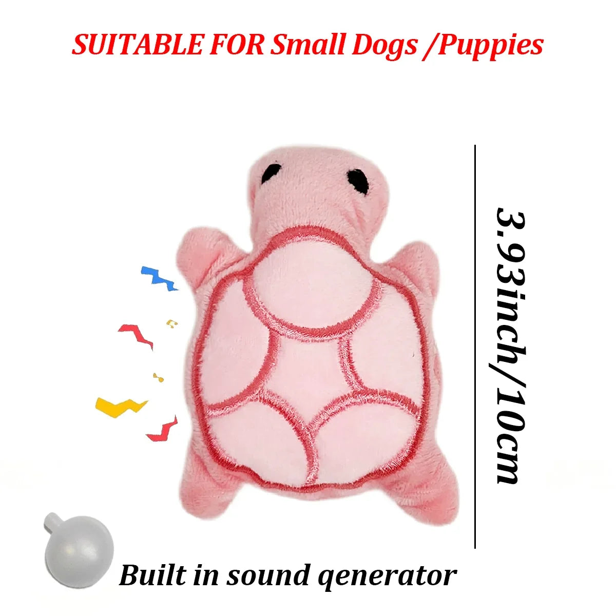 Popular New Mini Cute Turtle Plush Dog Toys Squeaking Toys Healthy Soft and Safe for Puppy Teeth